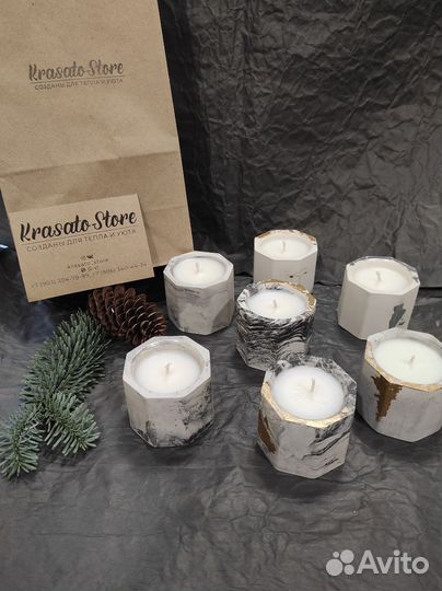 Свечи ручной работы из соевого воска