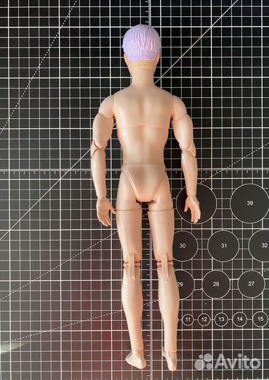 Голова Ken fashionistas #154 на теле пучка