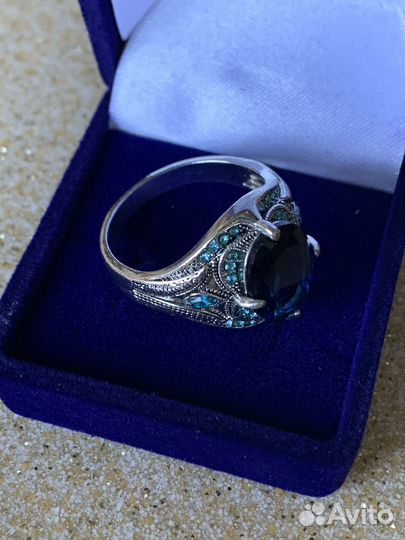 Мужской перстень серебро с камнем