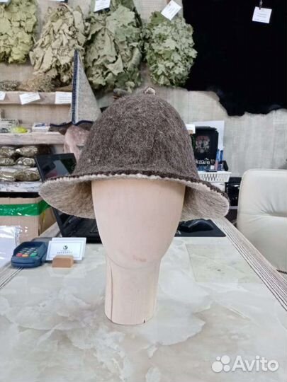 Шапка для бани из натурального войлока