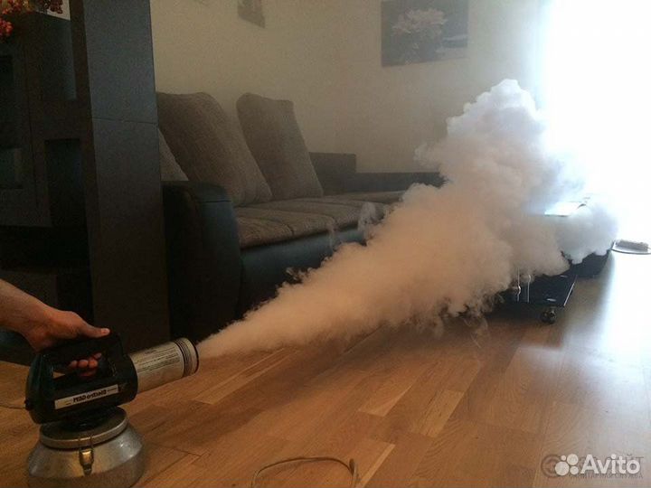 Устранение запахов сухим туманом