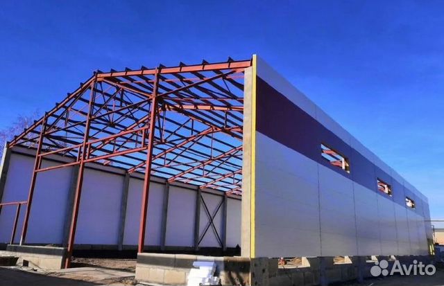 Строительство прямостенных ангаров, зернохранилищ