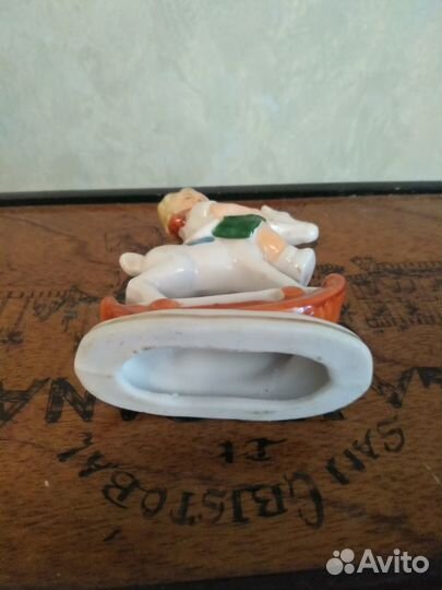 Фарфоровая статуэтка, Мальчик на лошадке, Германия