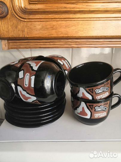 Набор чашка с блюдцем 6 шт