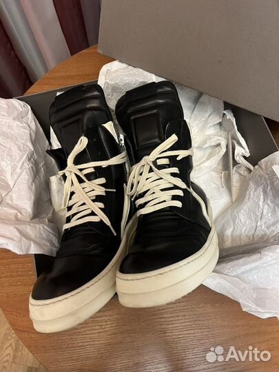 Rick owens geobasket ss22 black/milk