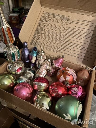 Елочные игрушки СССР