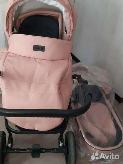 Коляска 2 в 1 эко кожа