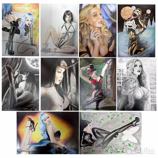 Картина графика ню