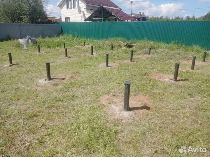 Винтовые сваи + монтаж