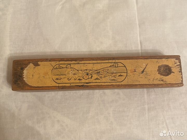 Пенал деревянный старинный