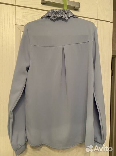 Блуза школьная голубая 152