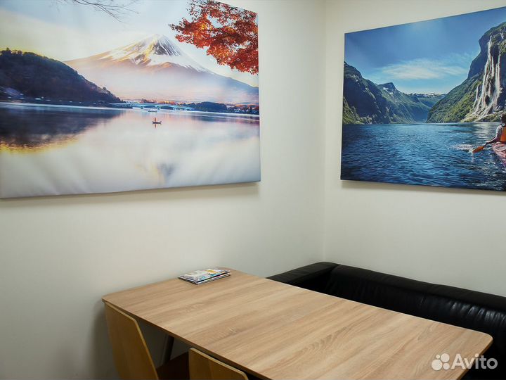 Холст с уф-печатью для оформления помещений