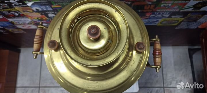 Самовар жаровой с медалями царский Баташев