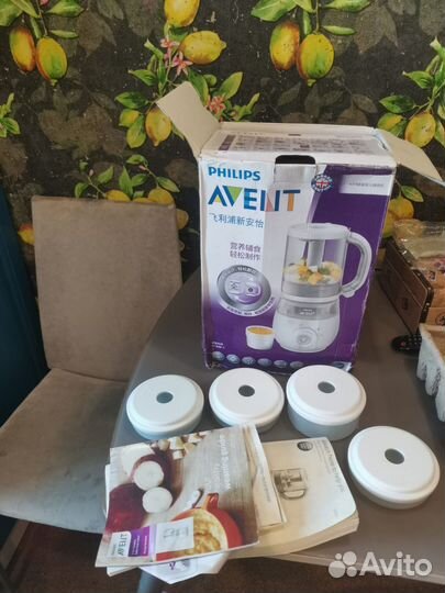 Пароварка блендер philips avent 4 в 1