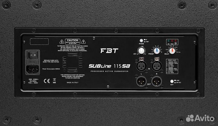 Сабвуфер FBT subline 115SA