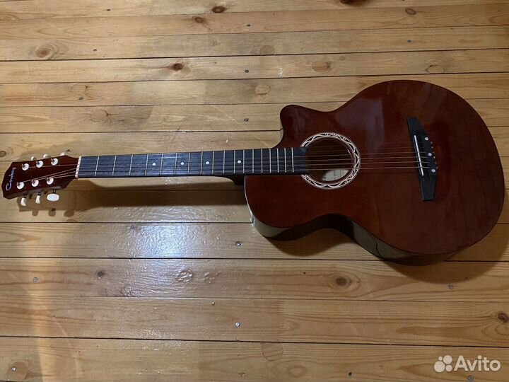 Гитара акустическая cowboy 3810C RED новая