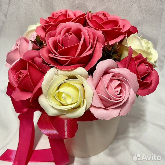 Букет из мыльных цветов учителю