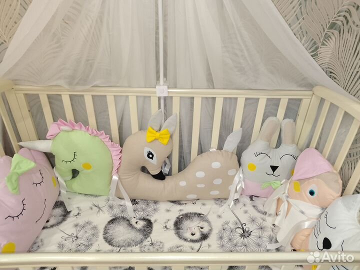 Бортики в кроватку новые