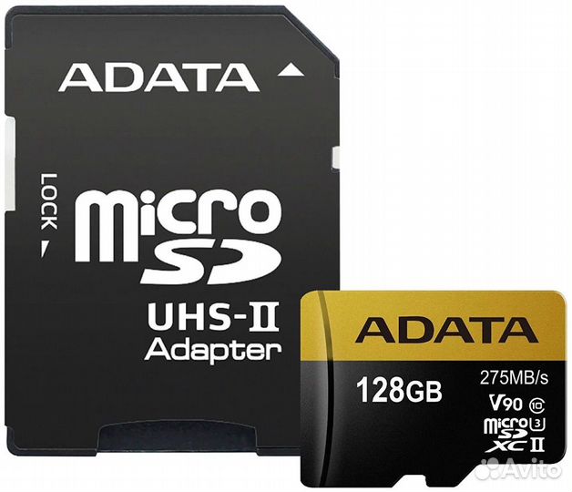 Adata MicroSdXc 128Gb UHS-II U3 V90 275