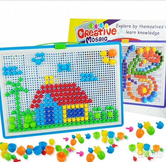 Мозаика детская / планшет с деталями/ конструктор