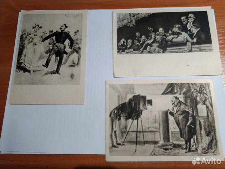 Набор открыток юмористические рисунки,издание 1961