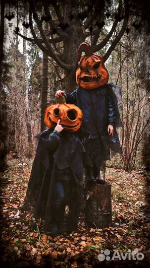 Поделка Детская Осень Маска Тыква Хэллоуин