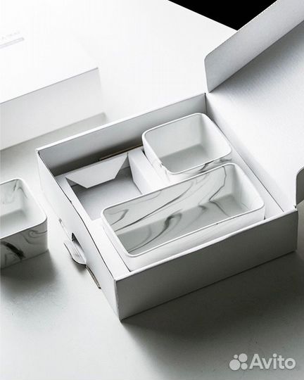 Менажница мрамор