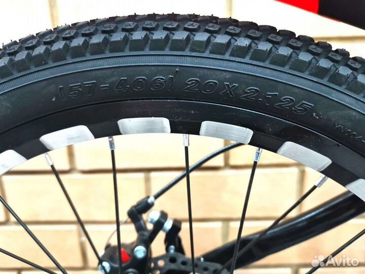 Велосипед скоростной, колёса 20 дюймов,чёрно-красн