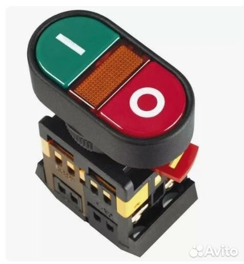 Кнопка apbb-22N Пуск- Стоп с подсветкой неон