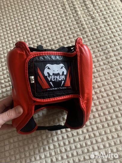 Боксерский шлем с бампером venum размер М