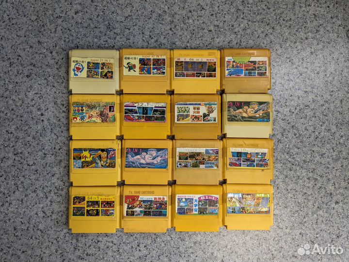 Картриджи Dendy из 90х TV game
