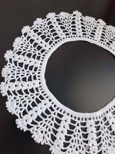 Воротничок крючком на платье