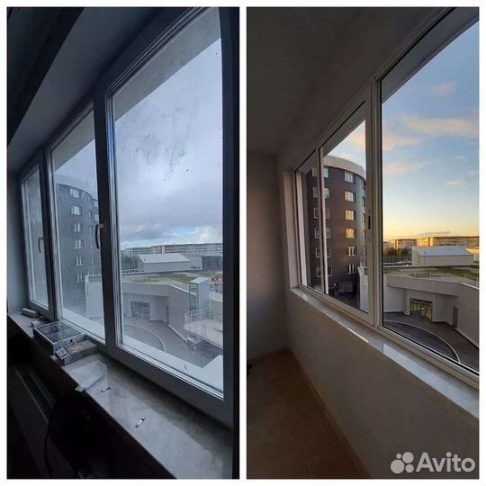 Мойка окон, балконов, уборка домов, квартир