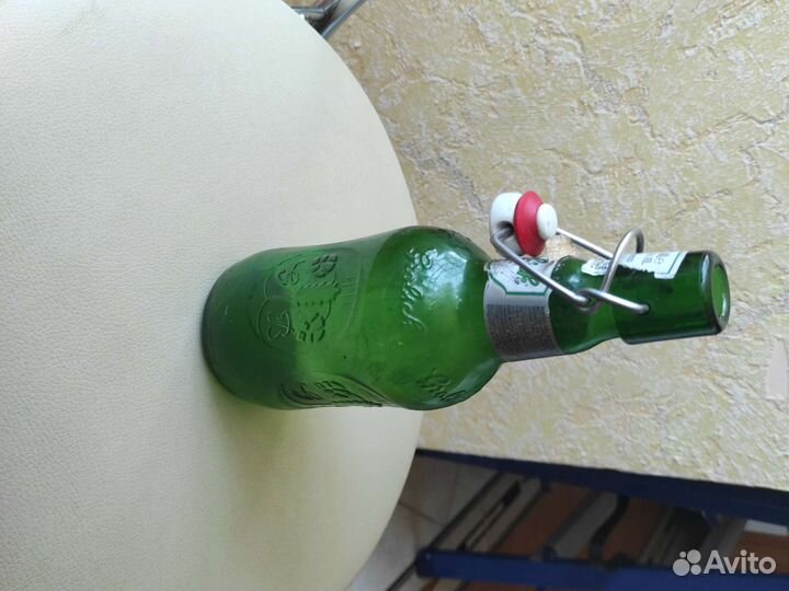 Стеклянная бутылка 473 мл с крышкой