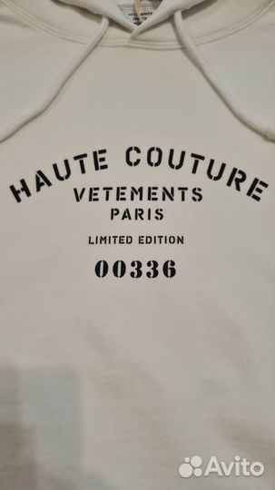 Худи Vetements Maison De Couture Oversize Unisex H