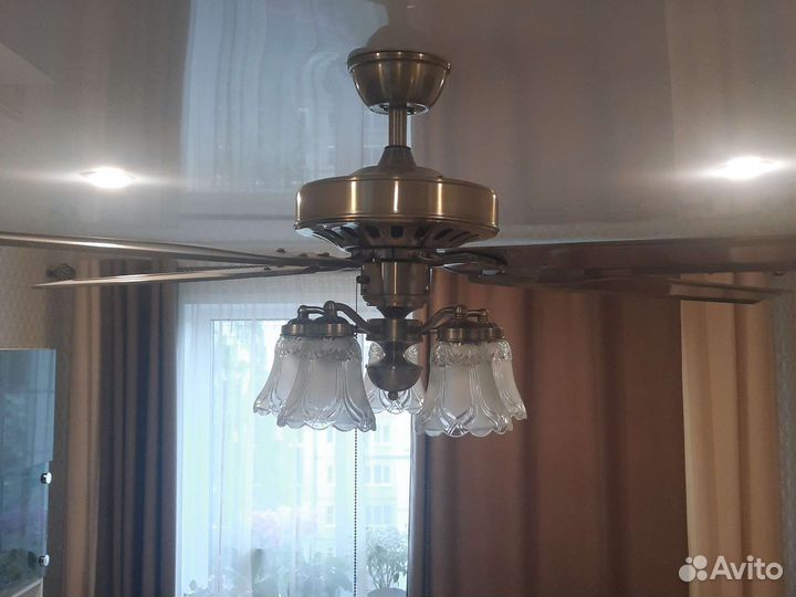 Люстра потолочная бронза бу