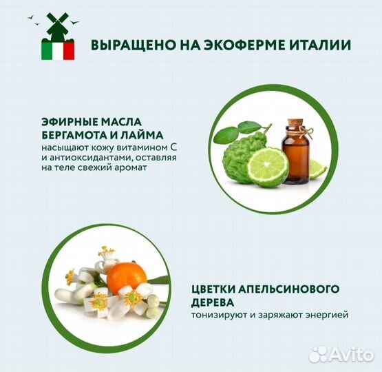 Тонизирующее молочко для тела Сочный лайм и мята