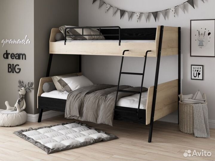 Кровать двухъярусная дельта Лофт-20.02.04