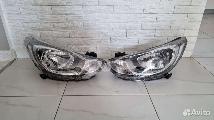 Фары hyundai solaris 2010-2014