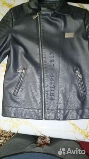 Куртка на мальчика кожаная