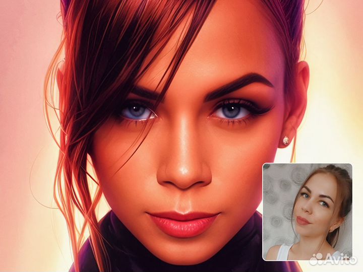 Портрет по фото (Картина, Арт, Шарж)