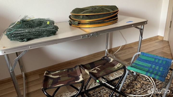 Стол складной + рыболовное