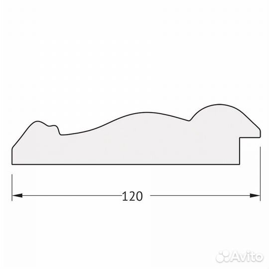 Зеркало настенное Polygon evoform в багетной раме