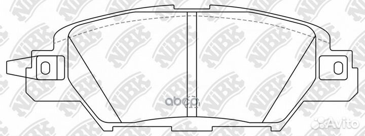Колодки тормозные дисковые зад PN5818 NiBK