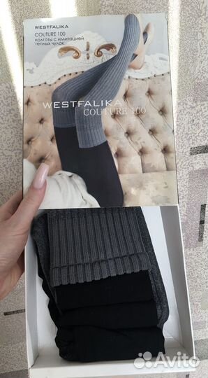 Колготы с имитацией теплых чулок Westfalika