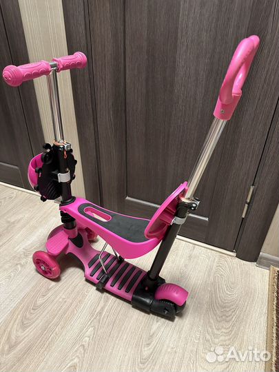 Самокат трансфомер (с сиденьем) 3в1