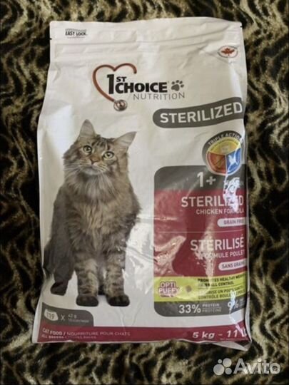 Корм 1st Choice корм для кошек