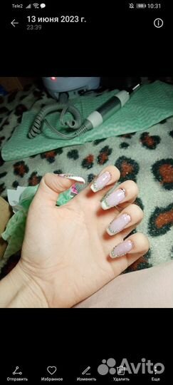 Наращивание ногтей на дому, покрытие
