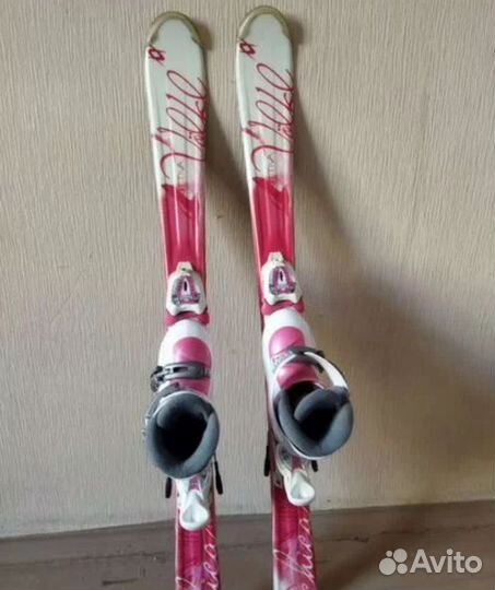 Продам детские горные лыжи Volkl рост 110 комплект