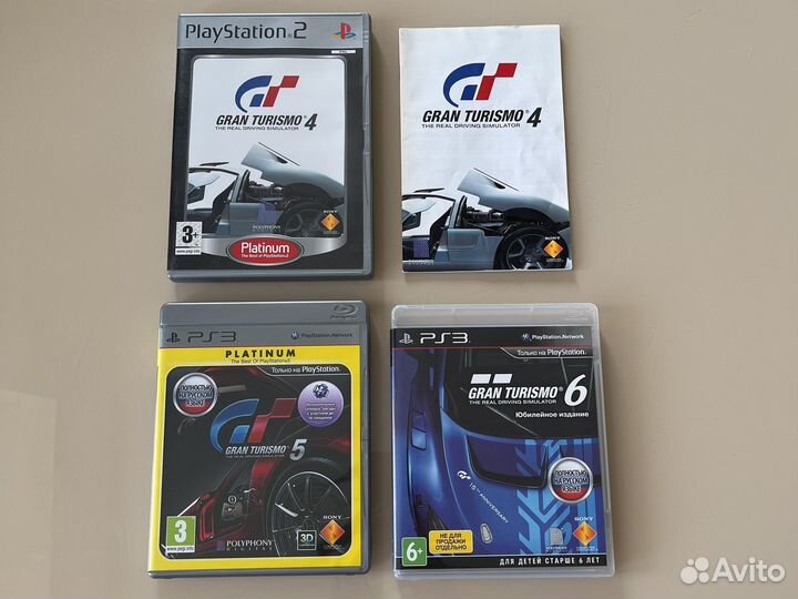 PS2, PS3, Gran Turismo 4,5,6